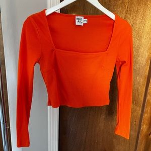 Princess Polly LS orange top